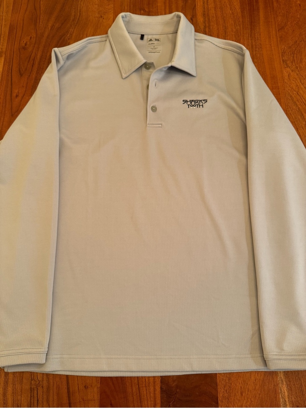 Men’s Adidas ClimaLite Long-Sleeve Golf Polo - Shark’s Tooth Golf Club - M